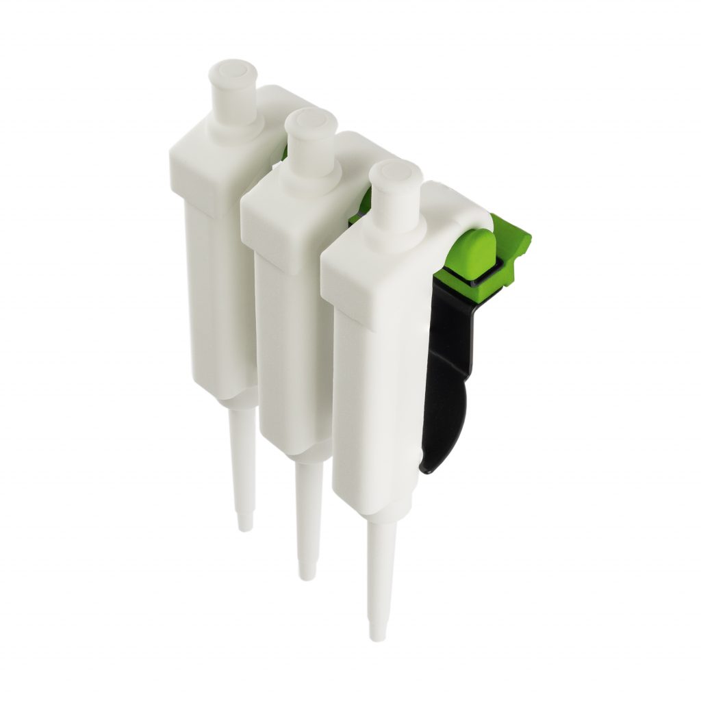 01145 Halterung für 3 Pipetten mit Haken 01145 Holder for 3 pipettes with hook