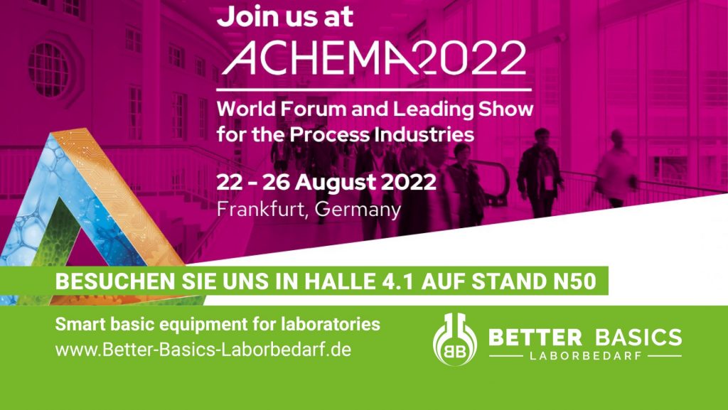 Banner Achema 2022 Better Basics Laboredarf GmbH