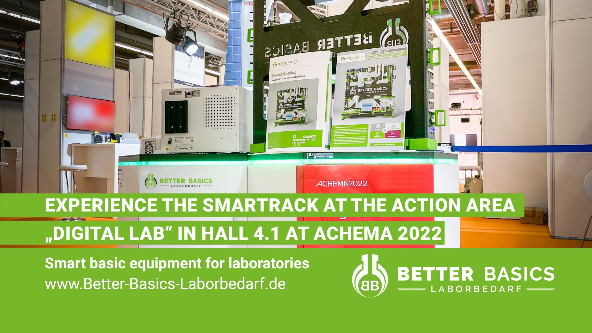 Experience the Smartrack at the Action area "Digital Lab" in Hall 4.1 at Achema 2022