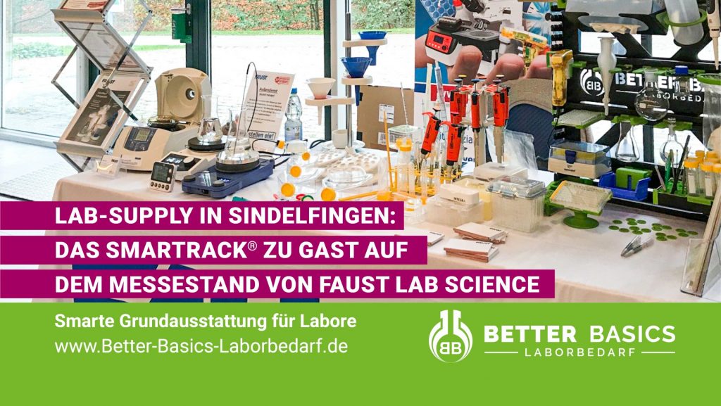 LAB-SUPPLY in Sindelfingen: Das SmartRack® zu Gast auf dem Messetand von FAUST Lab Science