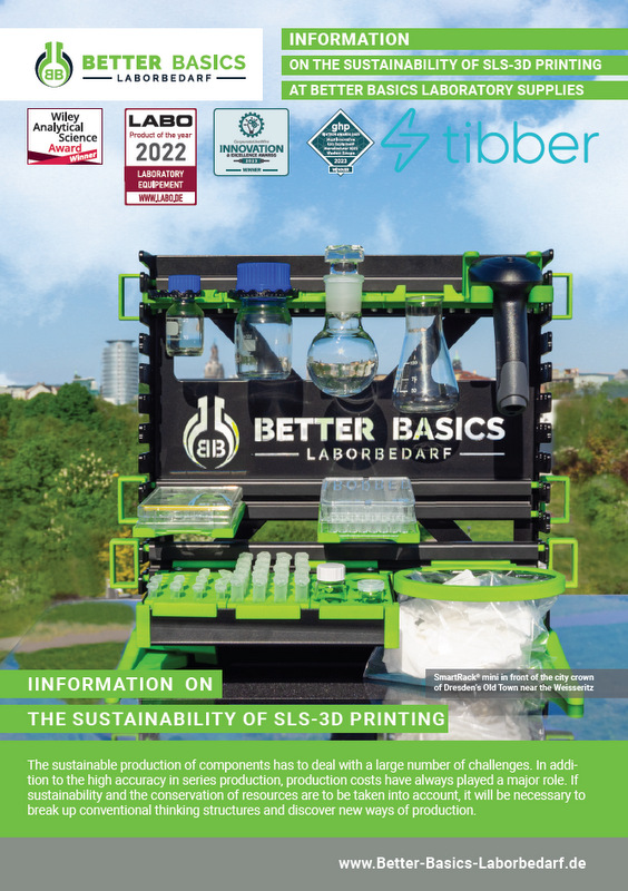 INFORMATION ON THE SUSTAINABILITY OF SLS-3D PRINTING AT BETTER BASICS LABORATORY SUPPLIES