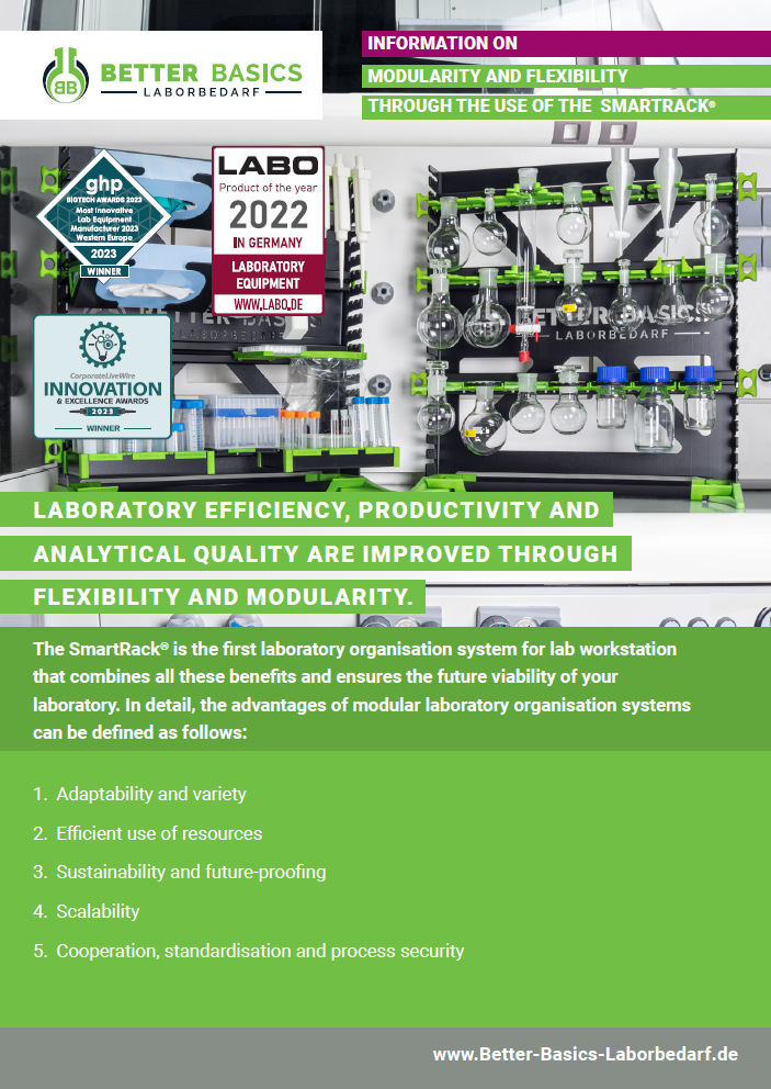 The SmartRack® combines flexibility and modularity in your lab​