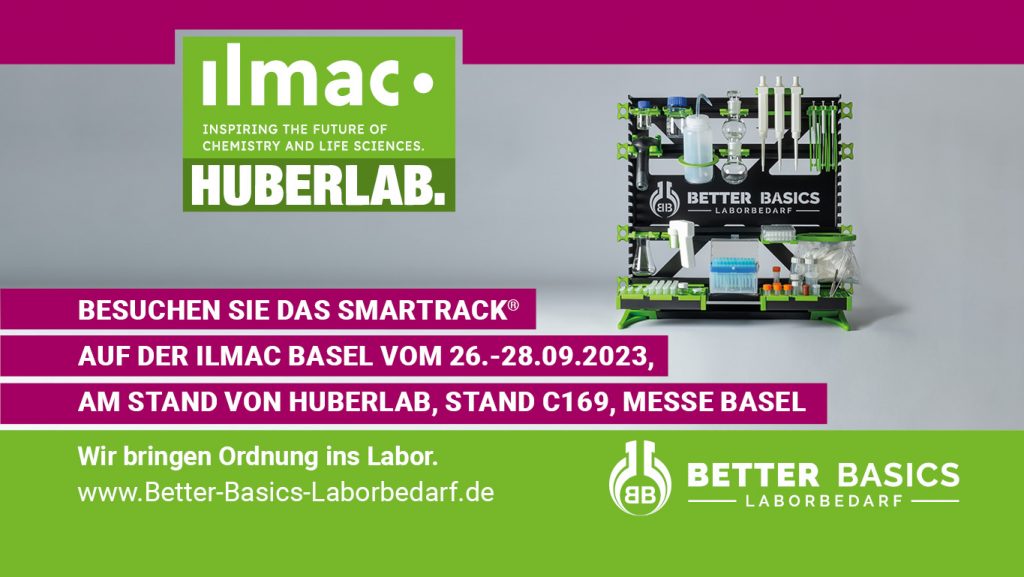 Erleben Sie die Zukunft des Laborbedarfs auf der ILMAC in Basel, Messestand 169, vom 26. bis 28. September 2023.