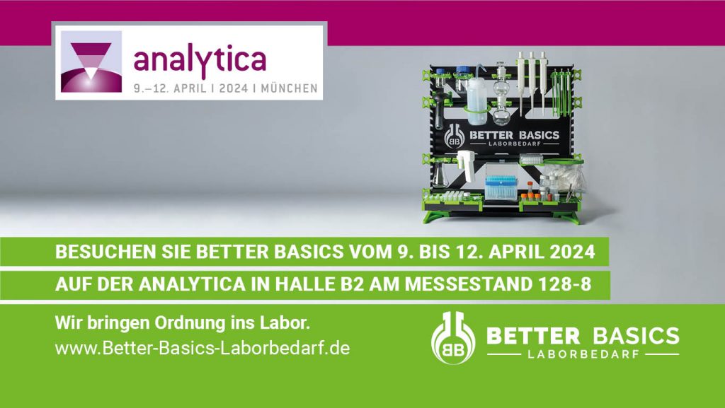 Das SmartRack® auf der Analytica 2024 in München in Halle B2 am Stand 128-8