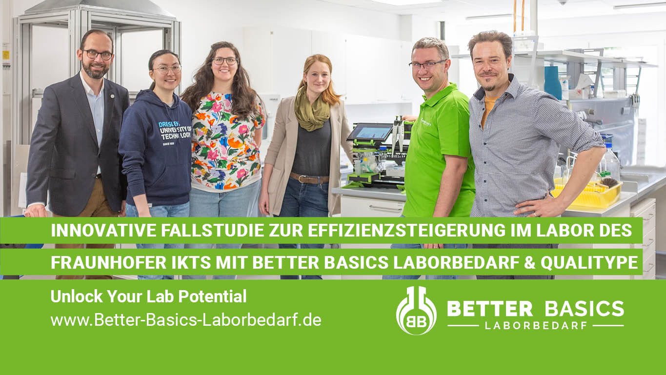 Innovative Fallstudie zur Effizienzsteigerung im Labor des Fraunhofer IKTS mit Better Basics Laborbedarf & qualitype