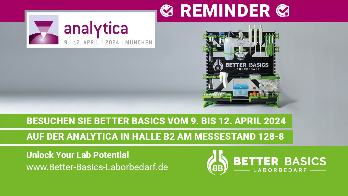 REMINDER - Das SmartRack® auf der Analytica 2024 in München in Halle B2 am Stand 128-8