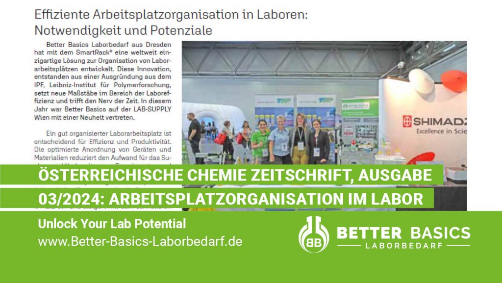 Österreichische Chemie Zeitschrift, Ausgabe 03/2024: Arbeitsplatzorganisation im Labor