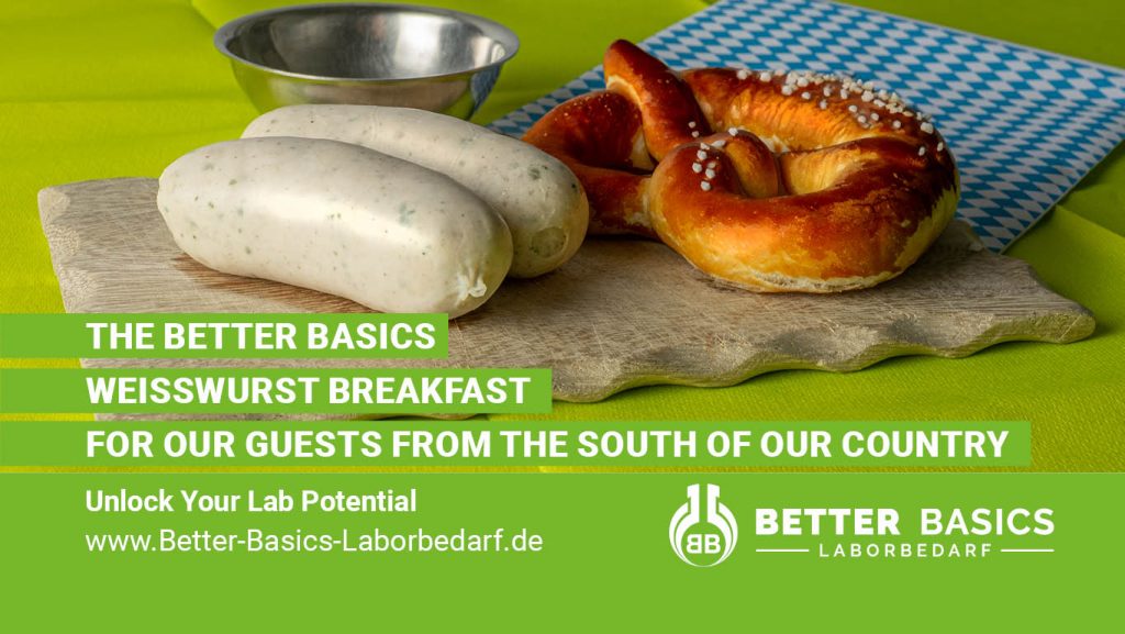 A morning of a special kind - of course, a day starts better with white sausage and pretzels (Brezen).
