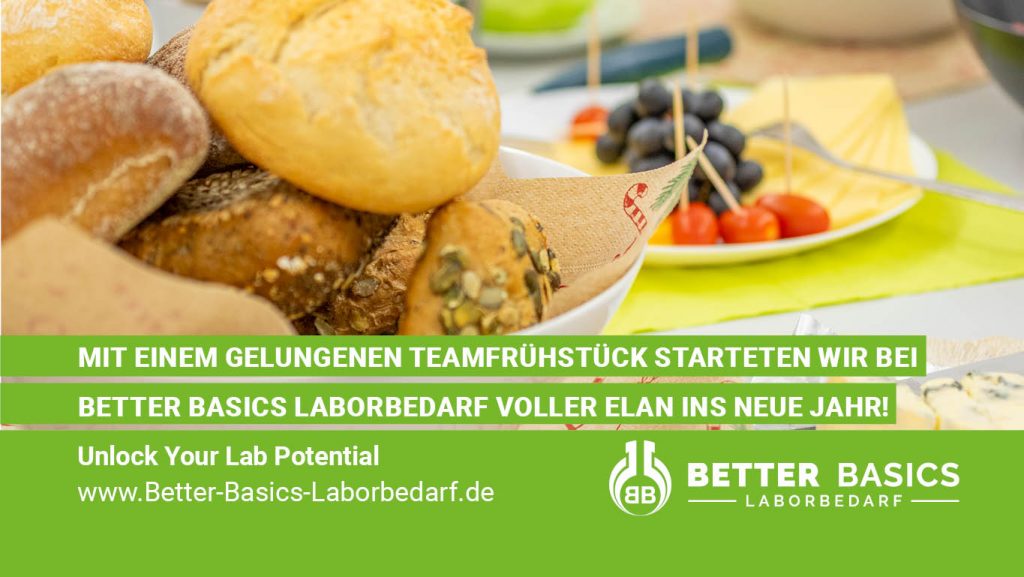 Mit einem gelungenen Teamfrühstück starteten wir bei Better Basics Laborbedarf voller Elan ins neue Jahr!