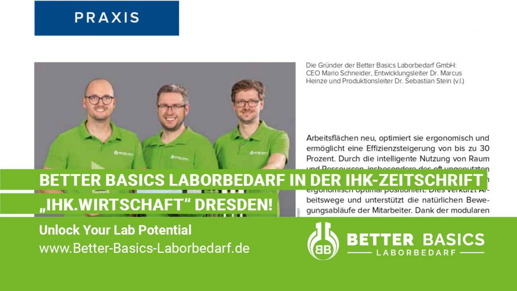 🚀 Better Basics Laborbedarf in der IHK-Zeitschrift "ihk.wirtschaft" Dresden! 🏆