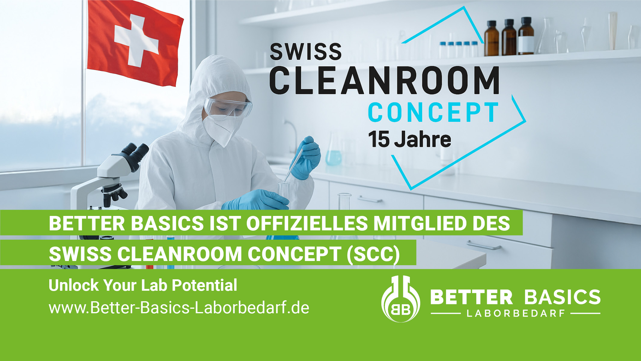 Better Basics ist offizielles Mitglied des Swiss Cleanroom Concept (SCC)