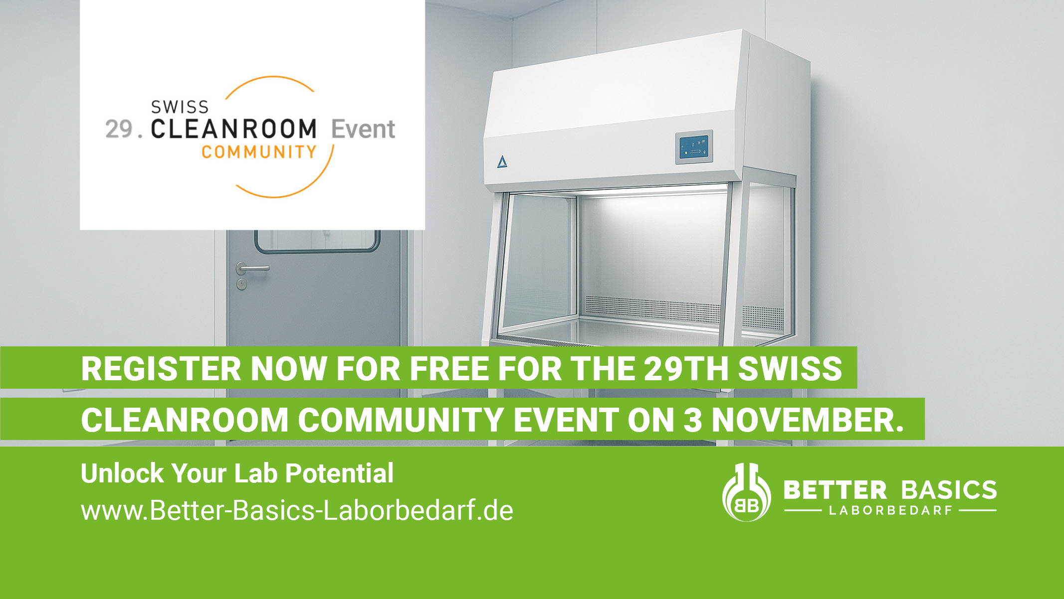 We’re attending the 29th Swiss Cleanroom Community Event!