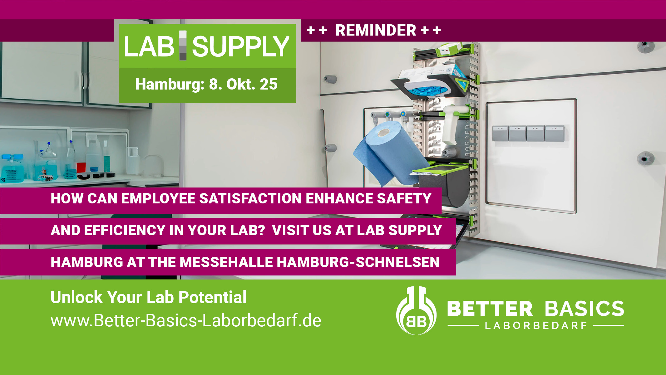 Discover SmartIntegrate—the ergonomic, sustainable solution for modern laboratories. Live on October 8 in Hamburg! Register now for free and take part.
