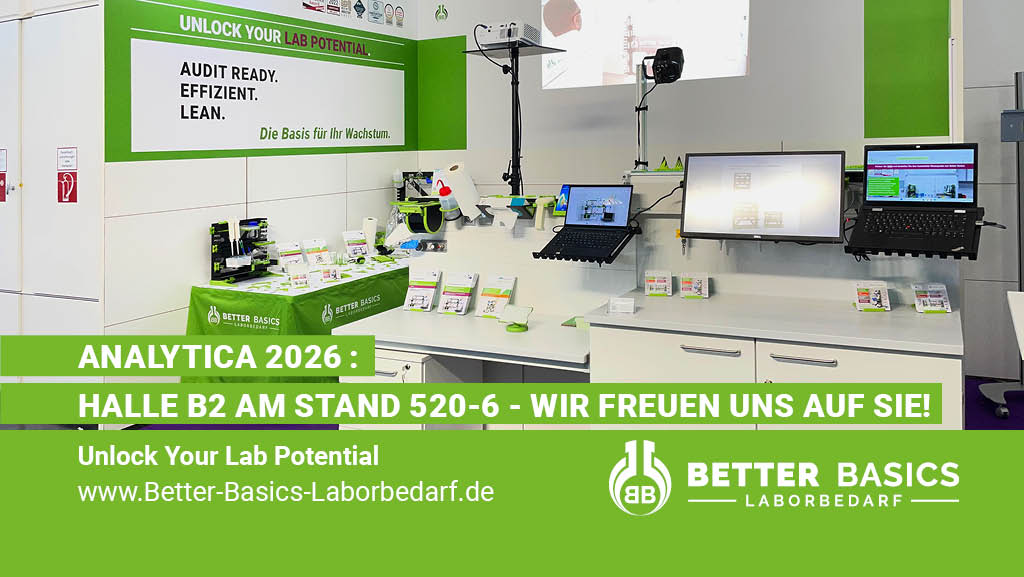 Better Basics auf der Analytica 2026 – Halle B2 | Stand 520-6