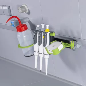 SmartRail Waldner graue Schrauben an Medienzelle montiert in einer Integralschiene