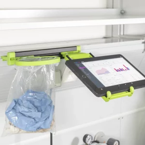 SmartRail Wesemann Delta 30 eingebaut mit Tablet und Müllbeutelhalter