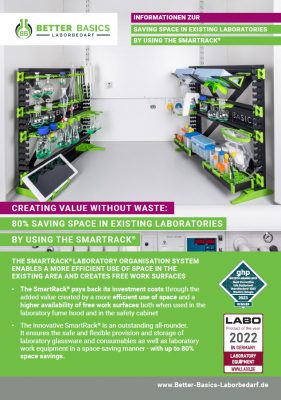 Saving space in existing laboratories By using the SmartRack®